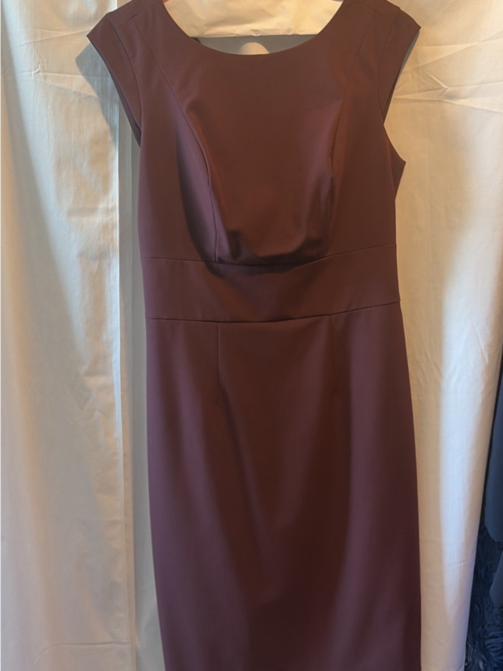 Limited Too Plum Cap-Sleeve Sheath Dress